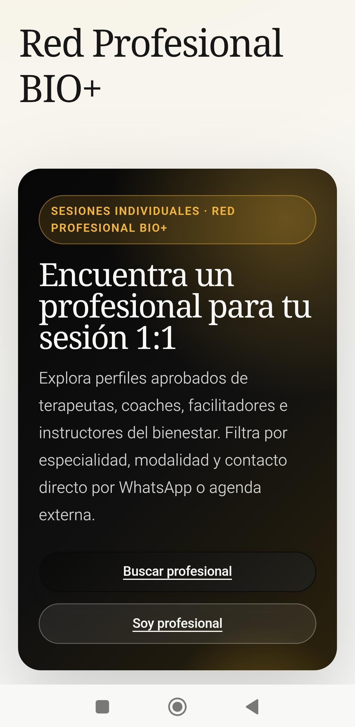 Red Profesional BIO+